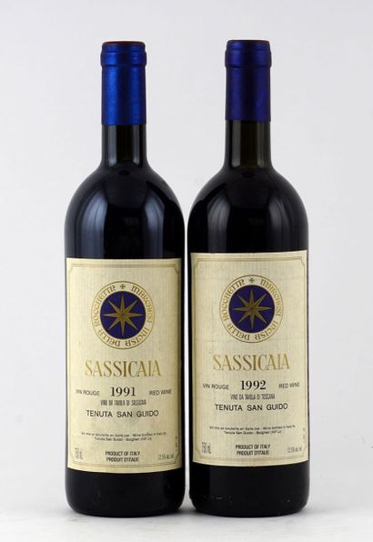 null Sassicaia 1991 1992 - 2 bouteilles