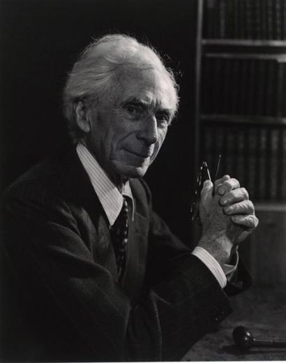 KARSH, Yousuf RCA (1908-2002) Portrait de Bertrand Russell, c. 1949 Tirage argentique...