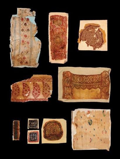 null Rare et important ensemble de tissus COPTES. Egypte, 30 avant notre ère-640....