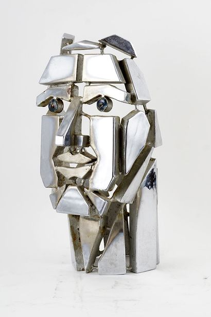 null KEPENYES KOVACS, Pal (1926-2021)

"Cabeza Miguel"

Metal sculpture with silver...