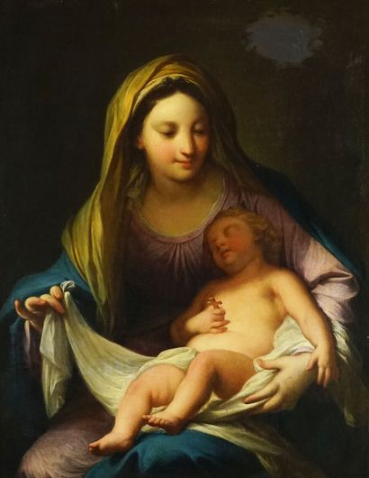 null D'Après Pietro Antonio DE PIETRI (1663-1716)

Madone et enfant

Huile sut toile

93x71cm...