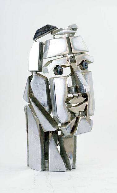 null KEPENYES KOVACS, Pal (1926-2021)

"Cabeza Miguel"

Metal sculpture with silver...