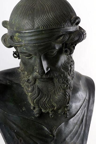 null ÉCOLE EUROPÉENNE XIXe

Buste de Dionysus

Bronze à patine foncée sur socle en...
