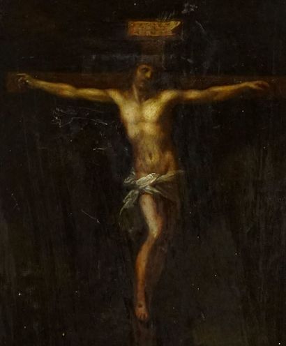 null ÉCOLE EUROPÉENNE (TRAVAIL ANCIEN)

Christ en croix

Huile sur panneau

41x28cm...