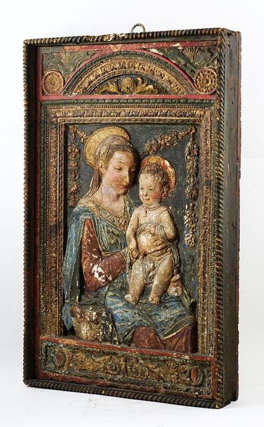 null EUROPEAN SCHOOL (AFTER PERIOD WORK)

Virgin and child

Polychrome sculpted wood...