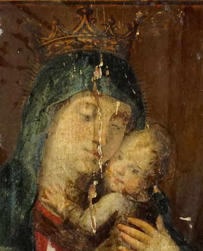 null EUROPEAN SCHOOL (AFTER PERIOD WORK)

Virgin and child

Oil on board

83x54cm...