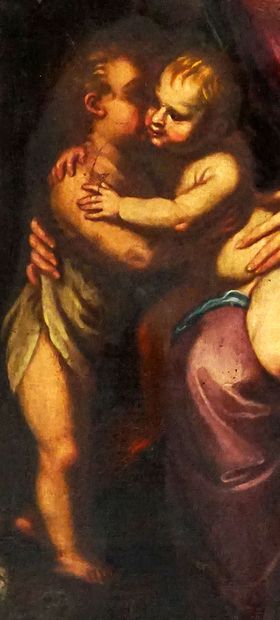 null ÉCOLE EUROPÉENNE XVIIIe

Holy family and Saint John the Baptist

Oil on canvas

125x91cm...