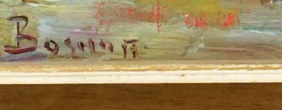 null BOSHOFF, Adriaan Hendrick (1935-2007)

"Die kraal"

Oil on canvas laid on masonite

Signed...