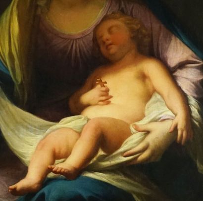 null After Pietro Antonio DE PIETRI (1663-1716)

Madonna and child

Oil on canvas

93x71cm...