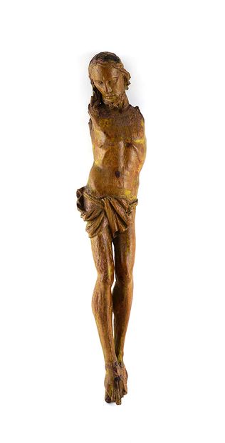 null 
XVIe siècle / 16th century



Christ en bois polychrome, XVIe siècle. Figure...