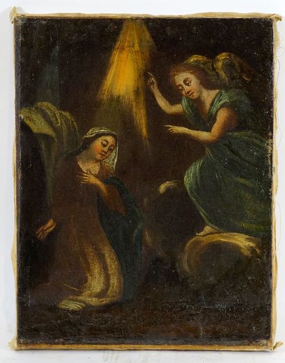 null EUROPEAN SCHOOL (AFTER PERIOD WORK)

Annunciation

Oil on canvas

41x32cm -...