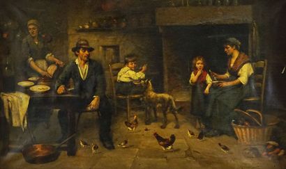 null DASTUGUE, Maxime (1851-1909)

Family meal

Oi on canvas

Signed on the lower...
