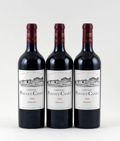 null Château Pontet-Canet 2009 - 3 bouteilles