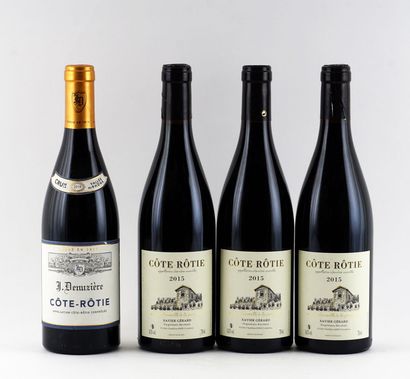 null Côte-Rôtie 2014 (Denuzières) Côte-Rôtie 2015 (Gérard) - 4 bouteilles