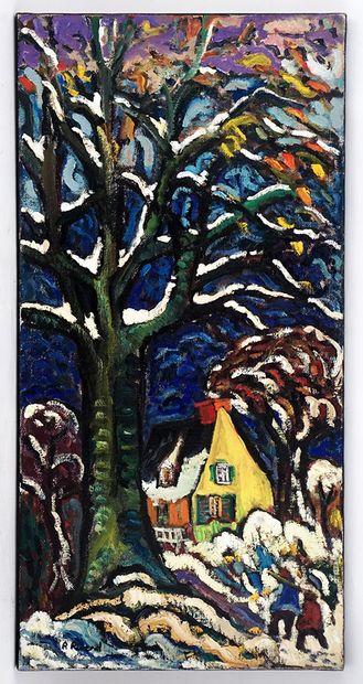 null RICARD, Roger (1940-)

"Traces de neige"

Oil on canvas

Signed on the lower...