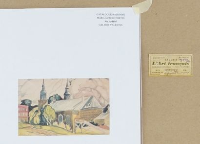 null FORTIN, Marc-Aurèle (1888-1970)

Church, Montreal

Watercolour

Signed on teh...