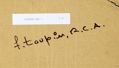 null TOUPIN, Fernand (1930-2009)

"Diagon No 1"

Acrylique sur panneau

Signée en...
