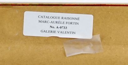 null FORTIN, Marc-Aurèle (1888-1970)

Automne à Ste-Rose

Aquarelle

Signée en bas...