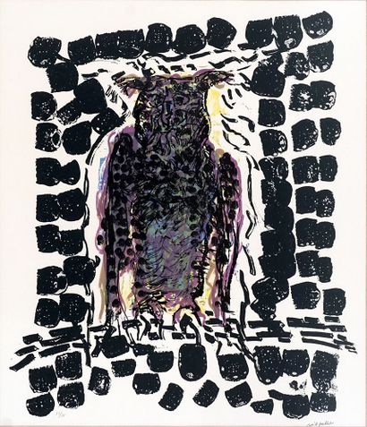 null RIOPELLE, Jean-Paul (1923-2002)

"Hibou X" (1970)

Lithographie

Signée en bas...