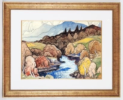 null FORTIN, Marc-Aurèle (1888-1970)

Bas Saint-Laurent

Aquarelle et fusain

Signée...