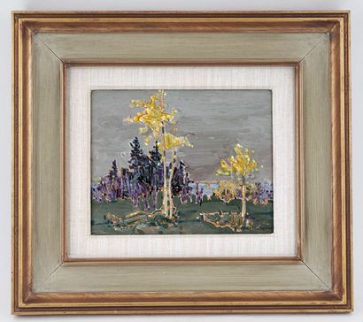 null GENN, Robert (1936-2014)

"October"

Oil on board

Signed on the lower right:...