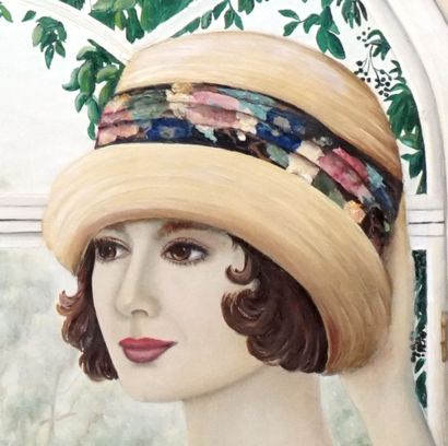 null ABRIEU, Liane (1947-)

"Le nouveau chapeau"

Huile sur toile

Signée en bas...