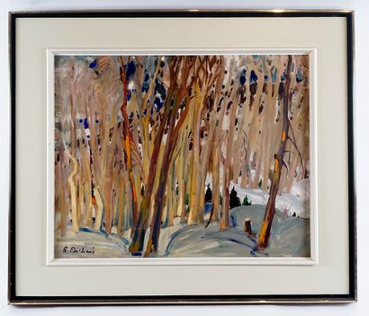 null RICHARD, René Jean (1895-1982) 

Trees, winter 

Oil on masonite 

Signed on...