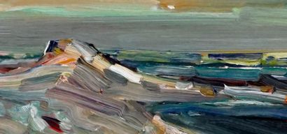 null RICHARD, René Jean (1895-1982) 

"Baie St-Paul, Cap-aux-Corbeaux"

Oil on masonite...