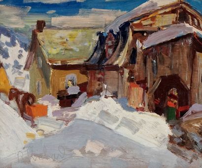 null RICHARD, René Jean (1895-1982)

"La vieille ched"

Oil on masonite

Signed on...