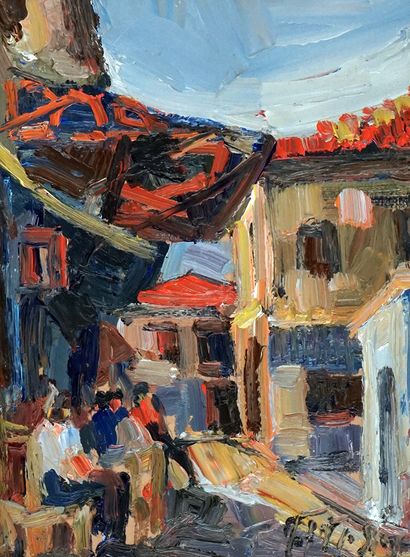 null TATOSSIAN, Armand (1951-2012)

"Terrace"

Oil on canvas

Signed on the lower...