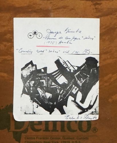 null GIUNTA, Joseph (1911-2001)

"Chemin de campagne"

Oil on canvas board

Signed...