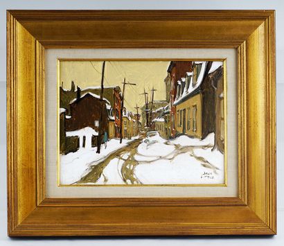 null LITTLE, John (1928-)

Untitled, Old Quebec street in the winter

Oil on canvas

Signed...