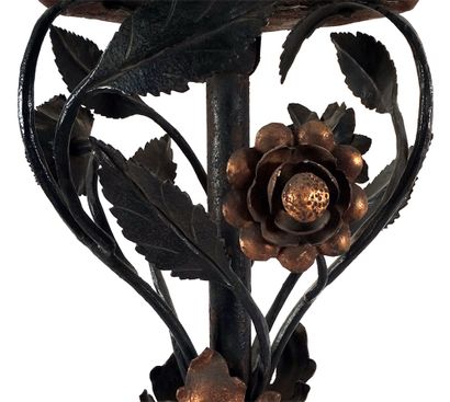 null CANDLESTICKS





Pair of wrought iron and gilt metal candlesticks decorated...