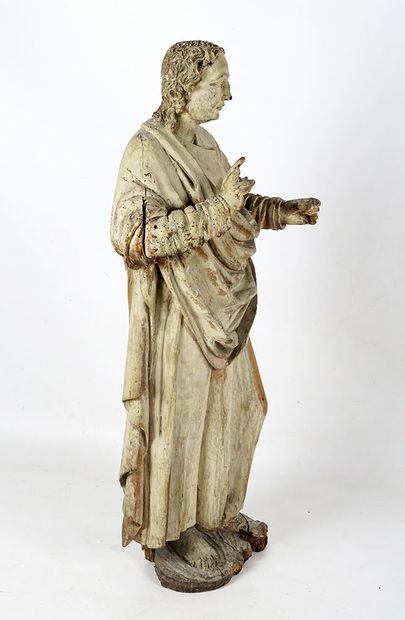 null SAINT JEAN 



Statue en bois cérusé représentant Saint Jean, un des quatre...