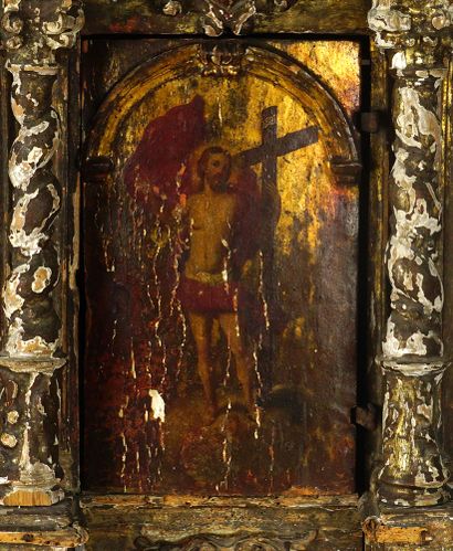 null TABERNACLE



Tabernacle européen en bois présentant une peinture de Jésus Christ...