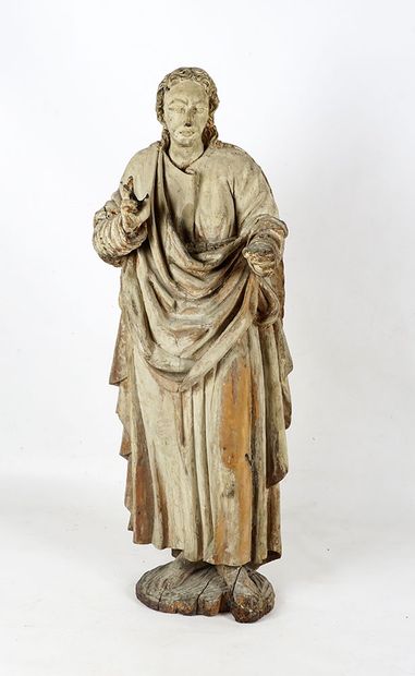 null SAINT JEAN 



Statue en bois cérusé représentant Saint Jean, un des quatre...