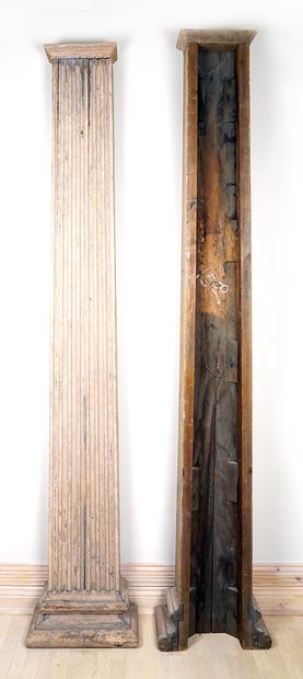 null PILASTRE



Paire de pilastre rectangulaires en bois cannelé.



251.5 cm x...