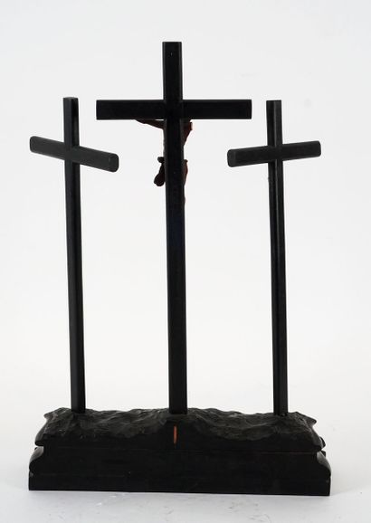 null CALVARY





Carved wooden Calvary (incomplete).





Height: 41cm - 16"