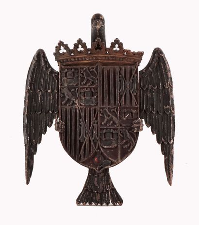 null COAT OF ARMS





Wood coat of arms, with a royal crown held in its claws by...