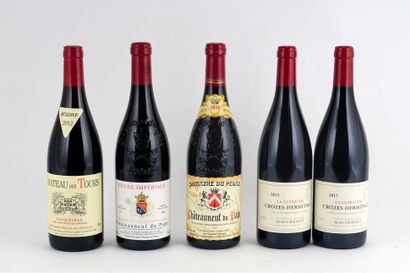 null Sélection de Vins de la Vallée du Rhône - 5 bouteilles