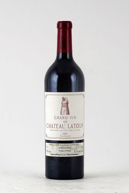 null Château Latour 2003

Pauillac Appellation Contrôlée

Niveau A

1 bouteille