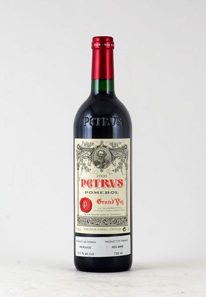  Pétrus 2000 
Pomerol Appellation Contrôlée 
Niveau A 
1 bouteille
