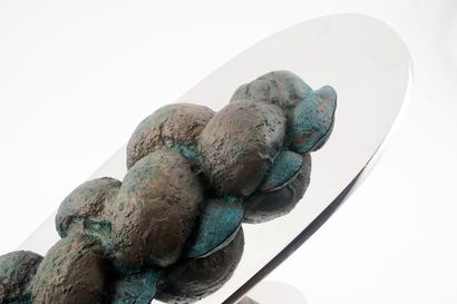 null FOURNELLE, André (1939-)

Untitled

Bronze with green patina and chrome metal

Signed...