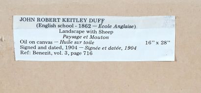 null DUFF, John Robert Keitley (1862-1938)

Sans titre - Pastorale

Huile sur toile

Signée...