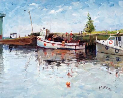 null IACURTO, Francesco (1908-2001)

"Marine - Gaspésie"

Oil on canvas

Signed on...