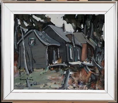 null CANTIN, Roger (1930 - 2018)

"Maisons"

Acrylic on board

Signed on the lower...