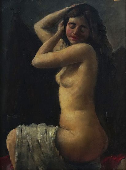 BASCH, Andor (1885-1944) 
Nude with White...