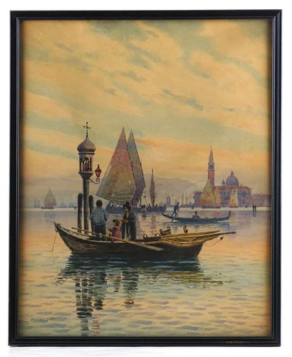 null KOSZKOL, Jenoe (1868-1935)

Venice

Watercolour

Signed on the lower left: Koszkol...