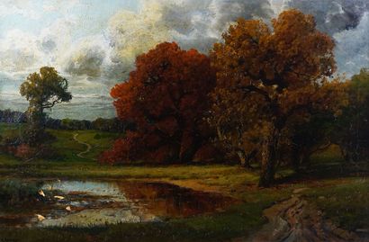 ARNEGGER, Alois (1879-1963) 
Au bord de l'étang...