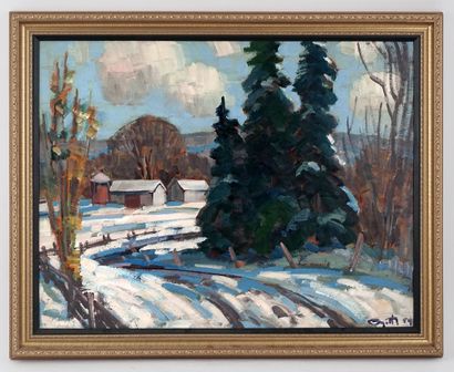 null AYOTTE, Léo (1909-1976)

Sans titre - Ferme en hiver

Huile sur isorel

Signée...